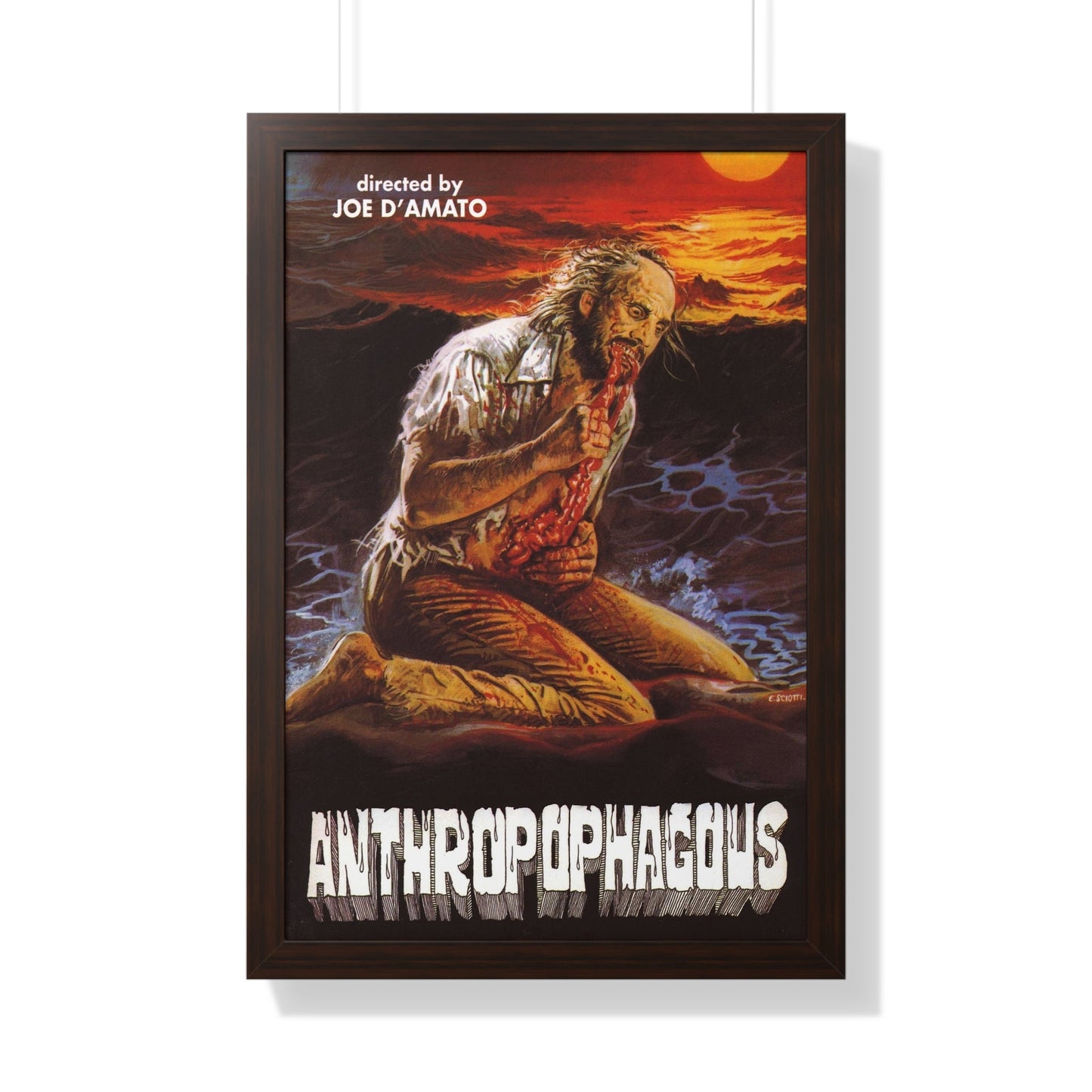 ANTHROPOPHAGOUS (2) 1980 - Framed Movie Poster-20" x 30"-The Sticker Space