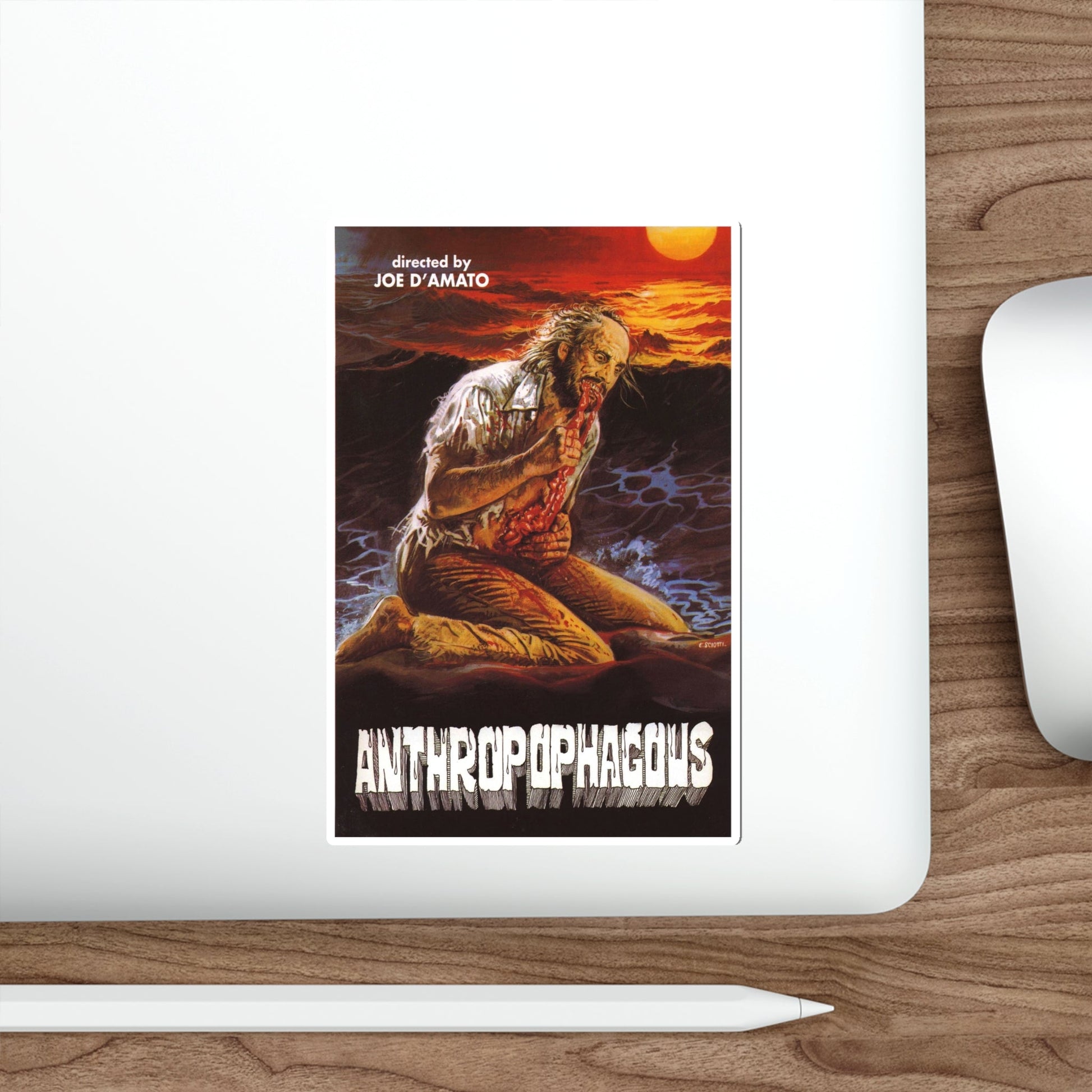 ANTHROPOPHAGOUS (2) 1980 Movie Poster STICKER Vinyl Die-Cut Decal-The Sticker Space