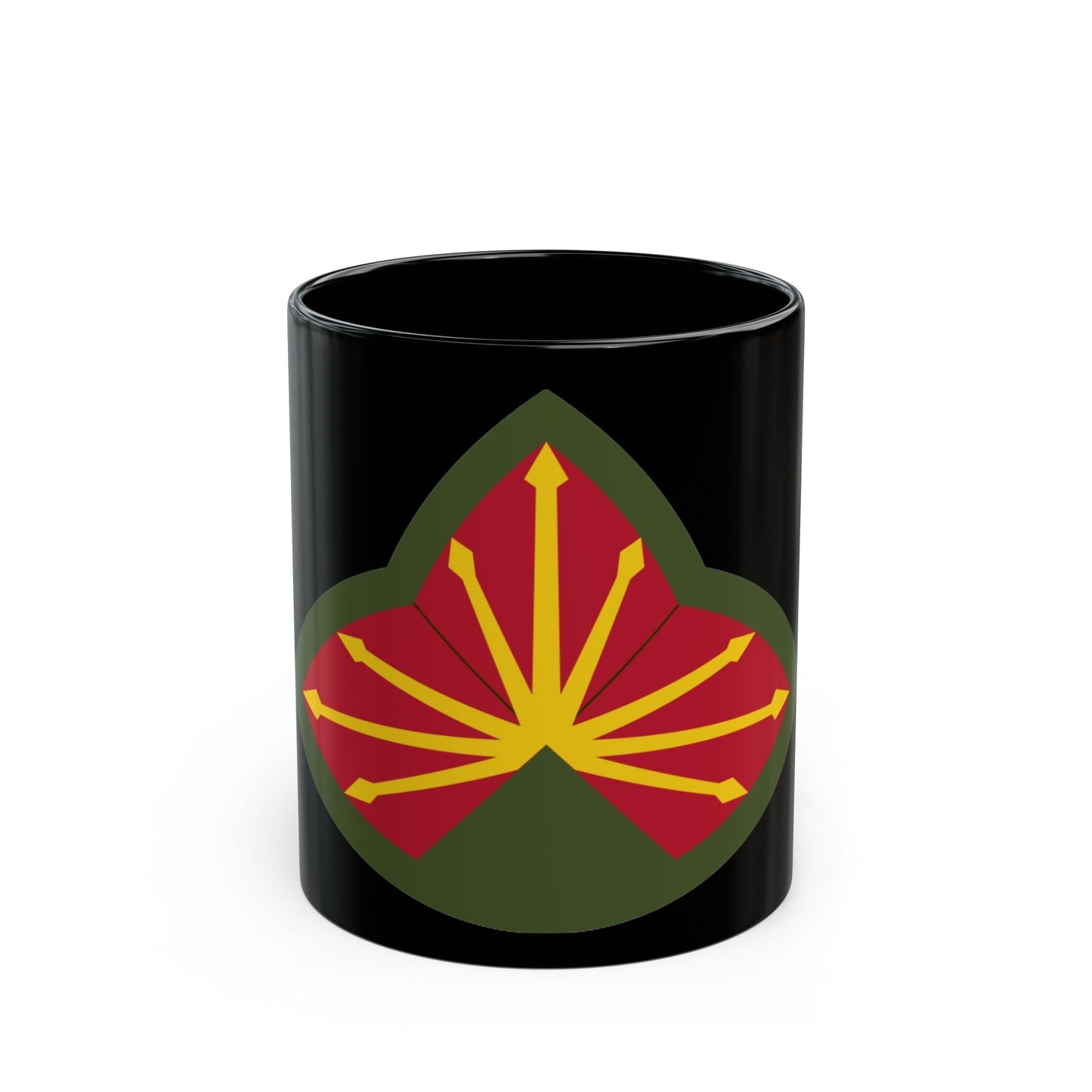 Antiaircraft Artillery Southern Defense Command (U.S. Army) Black Coffee Mug-11oz-The Sticker Space