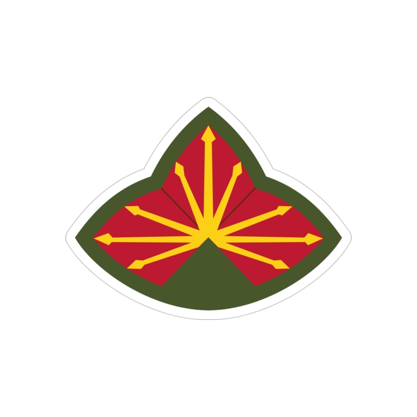 Antiaircraft Artillery Southern Defense Command (U.S. Army) REVERSE PRINT Transparent STICKER-3" × 3"-The Sticker Space