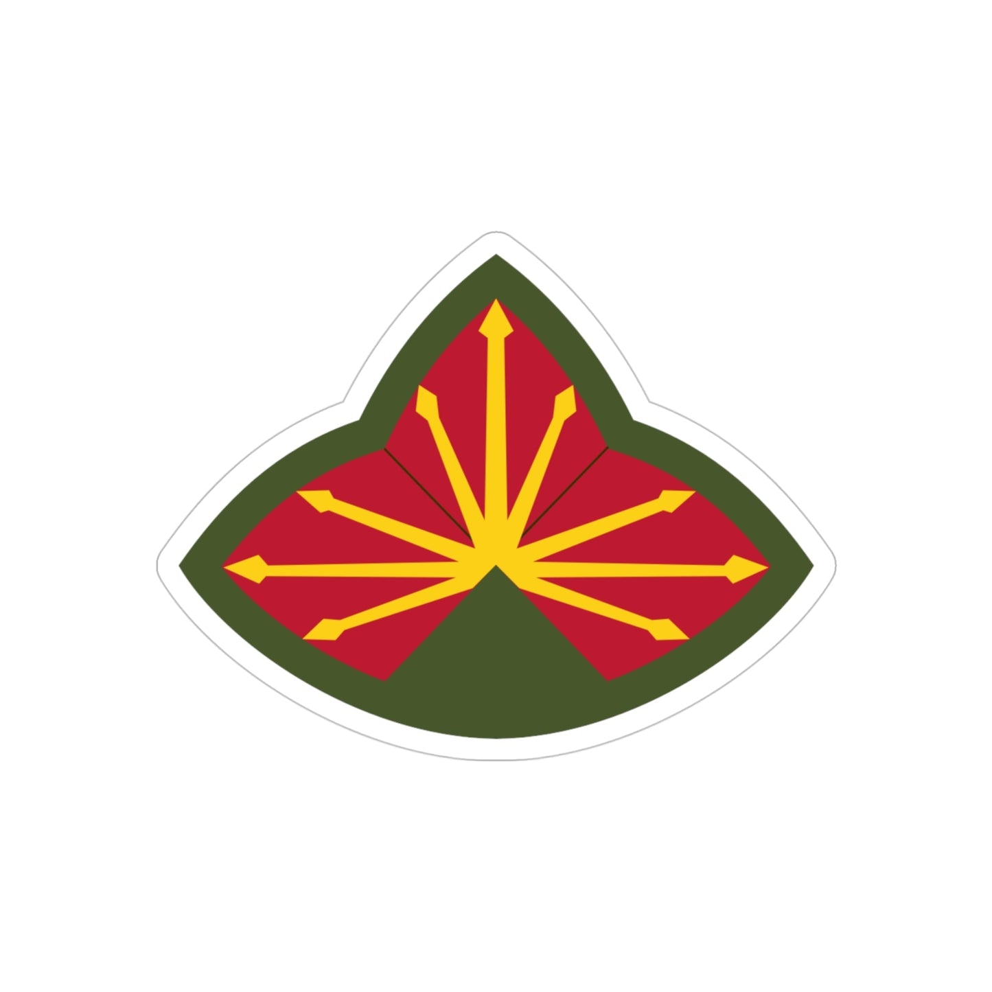 Antiaircraft Artillery Southern Defense Command (U.S. Army) REVERSE PRINT Transparent STICKER-4" × 4"-The Sticker Space