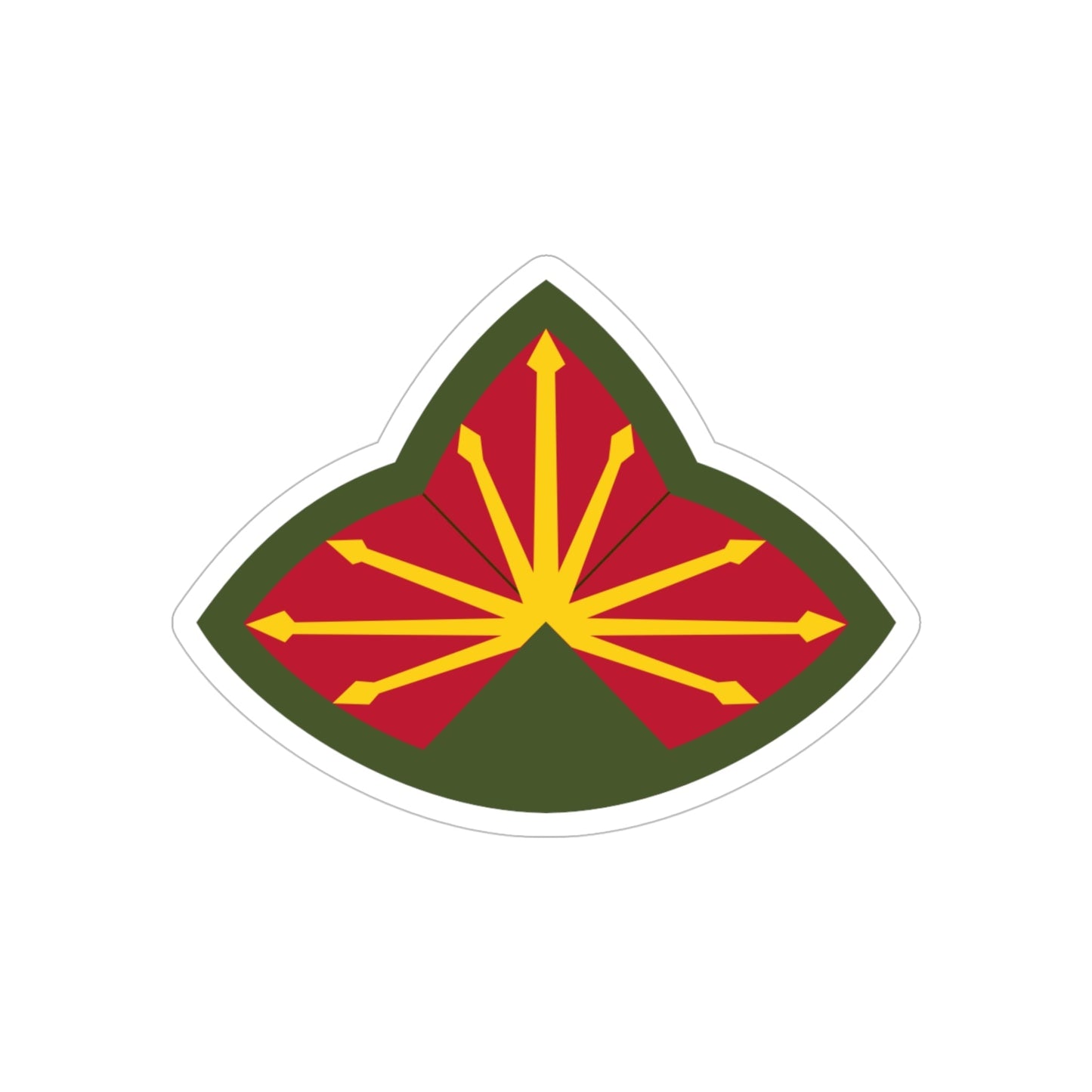 Antiaircraft Artillery Southern Defense Command (U.S. Army) REVERSE PRINT Transparent STICKER-5" × 5"-The Sticker Space