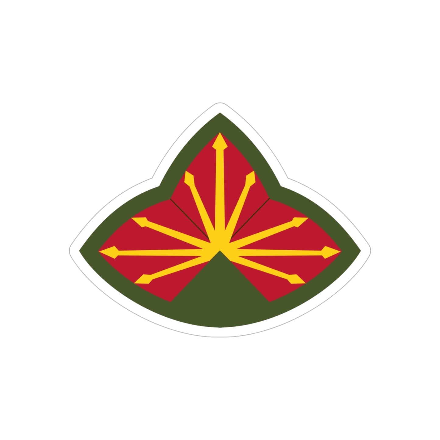 Antiaircraft Artillery Southern Defense Command (U.S. Army) REVERSE PRINT Transparent STICKER-6" × 6"-The Sticker Space