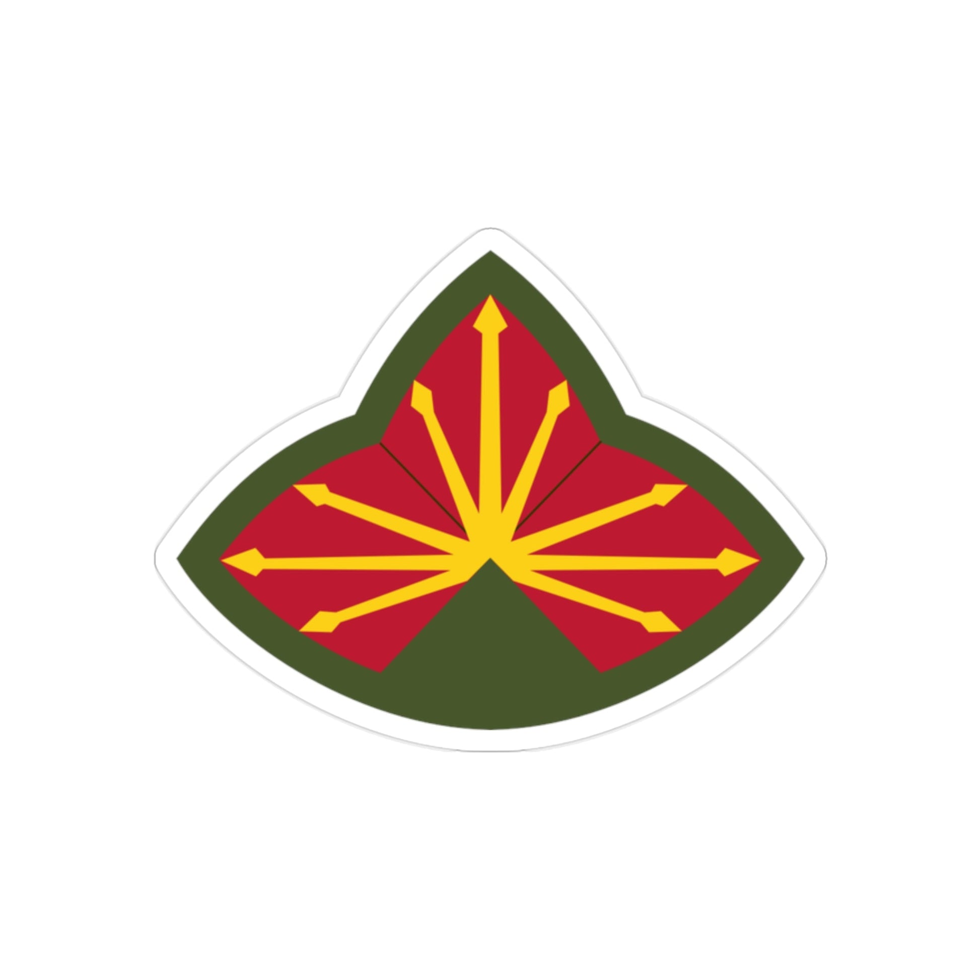 Antiaircraft Artillery Southern Defense Command (U.S. Army) REVERSE PRINT Transparent STICKER-2" × 2"-The Sticker Space