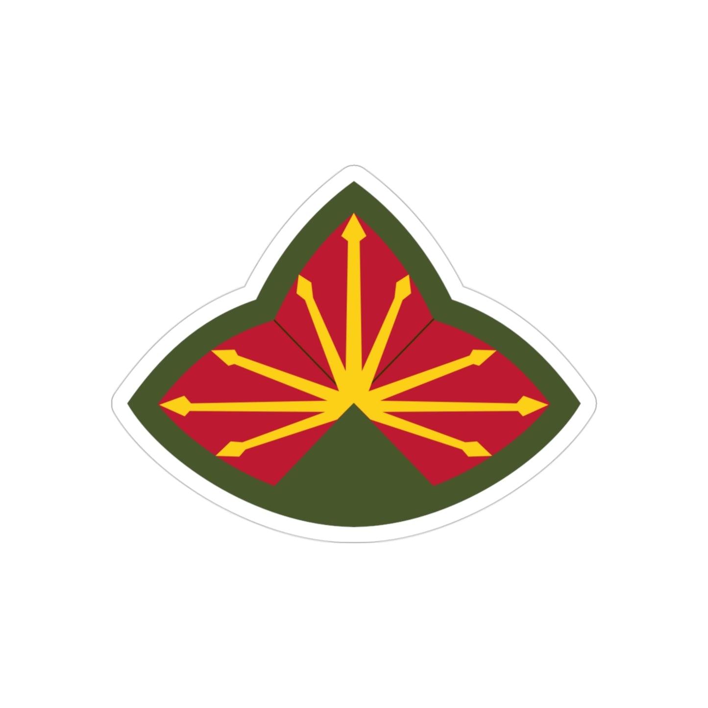 Antiaircraft Artillery Southern Defense Command (U.S. Army) REVERSE PRINT Transparent STICKER-3" × 3"-The Sticker Space