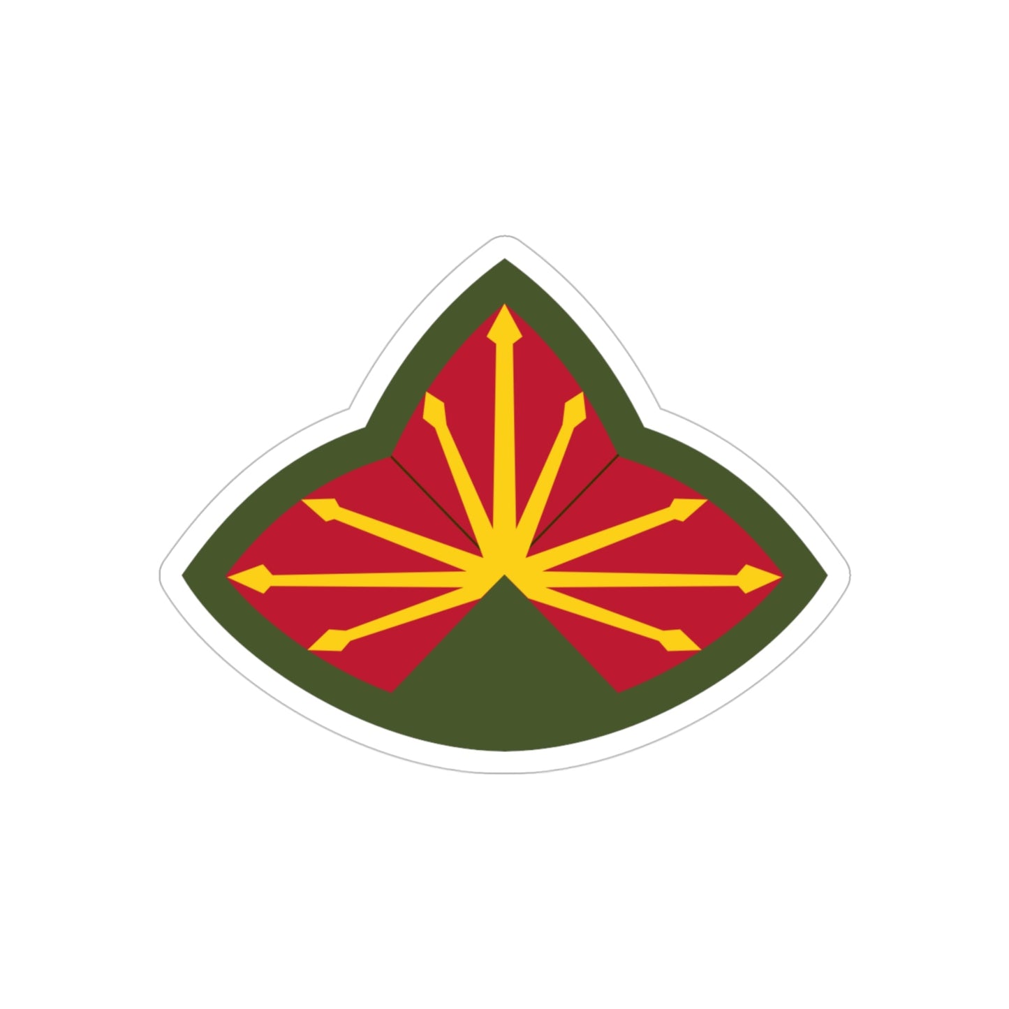 Antiaircraft Artillery Southern Defense Command (U.S. Army) REVERSE PRINT Transparent STICKER-4" × 4"-The Sticker Space