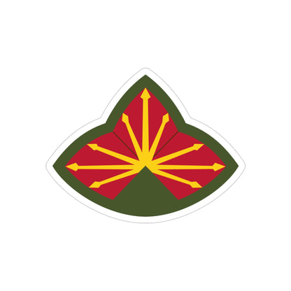 Antiaircraft Artillery Southern Defense Command (U.S. Army) REVERSE PRINT Transparent STICKER-4" × 4"-The Sticker Space