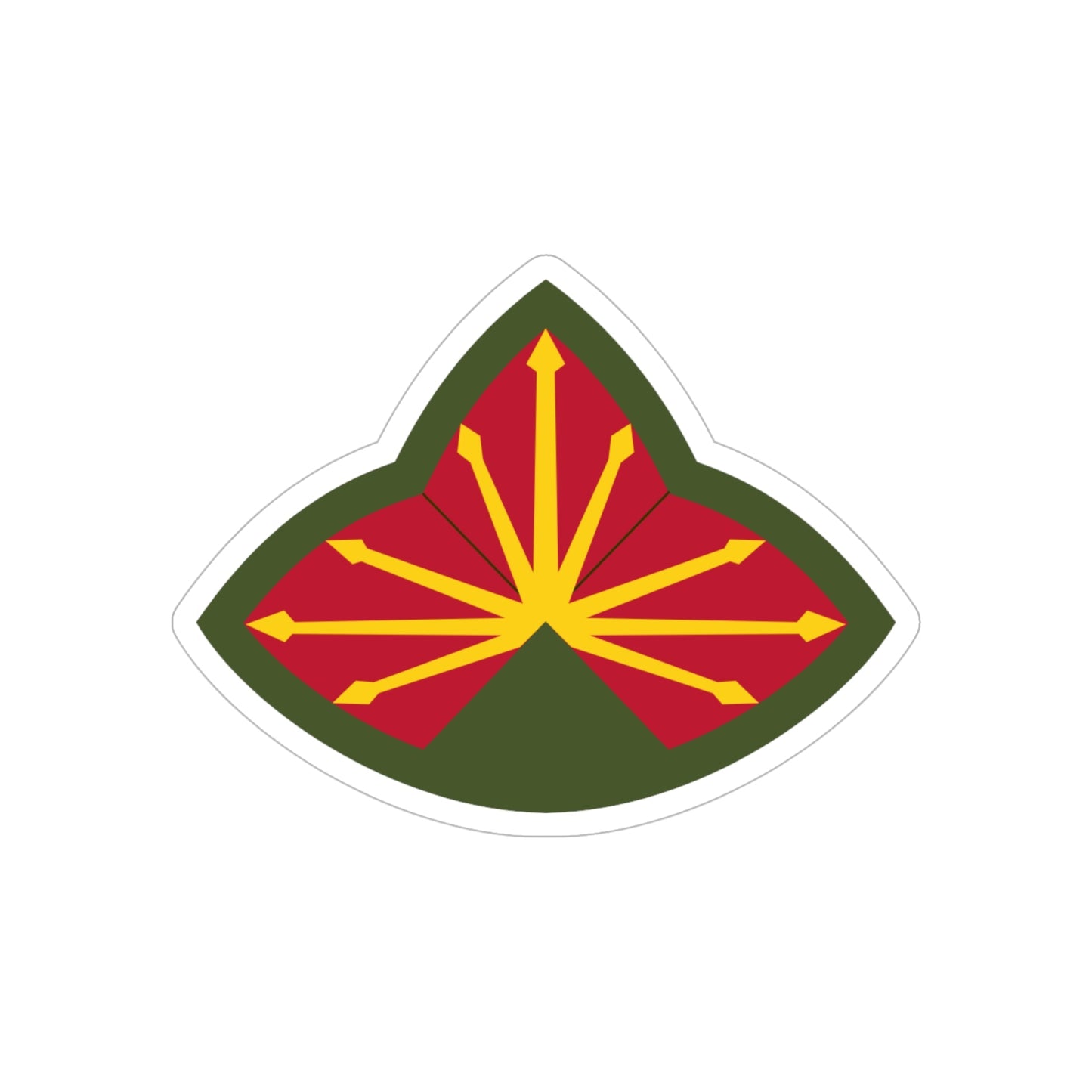 Antiaircraft Artillery Southern Defense Command (U.S. Army) REVERSE PRINT Transparent STICKER-6" × 6"-The Sticker Space