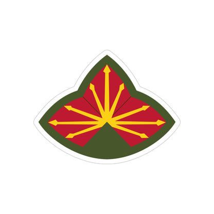 Antiaircraft Artillery Southern Defense Command (U.S. Army) REVERSE PRINT Transparent STICKER-6" × 6"-The Sticker Space