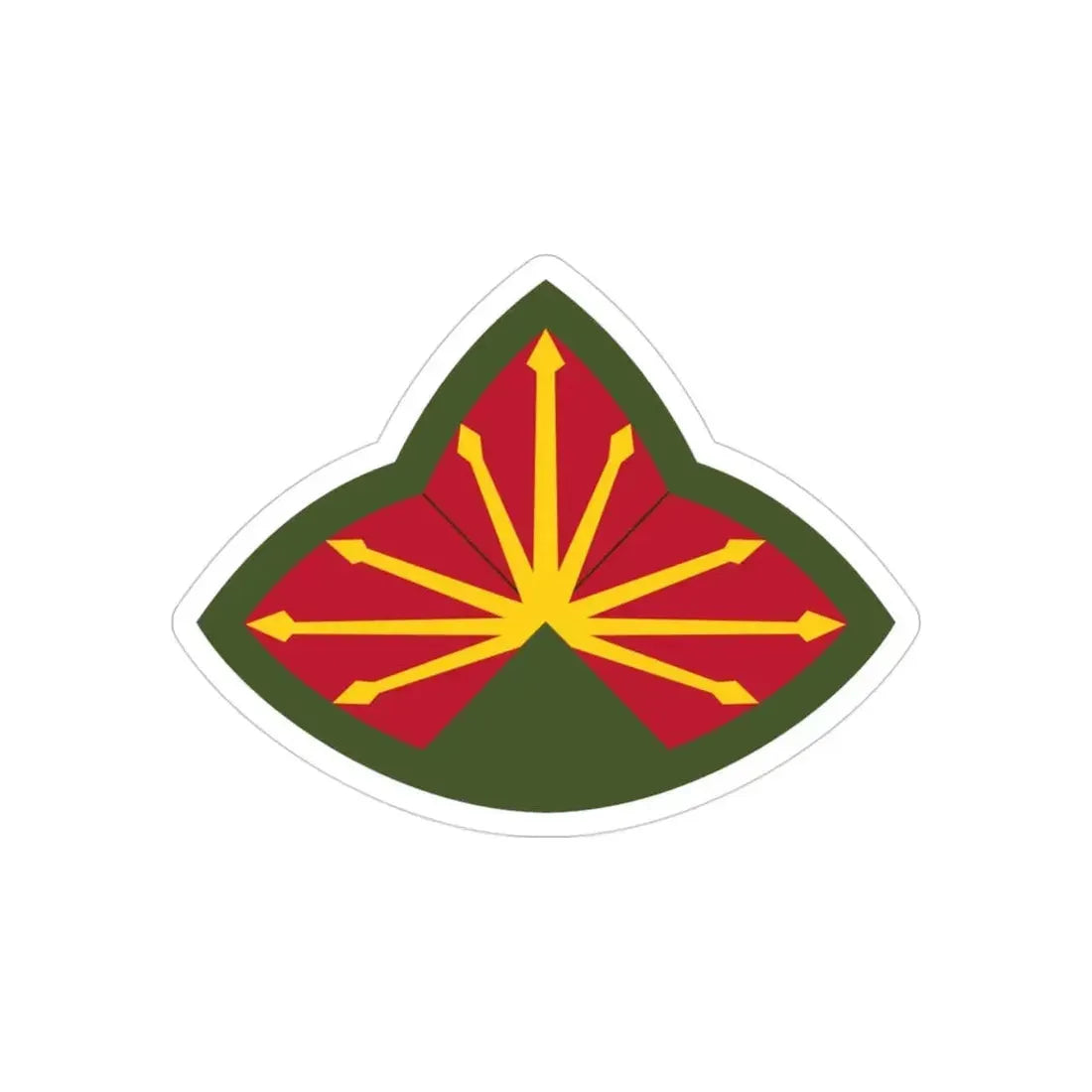 Antiaircraft Artillery Southern Defense Command (U.S. Army) REVERSE PRINT Transparent Die-Cut STICKER 3 Inch Die-Cut Transparent - The Sticker Space