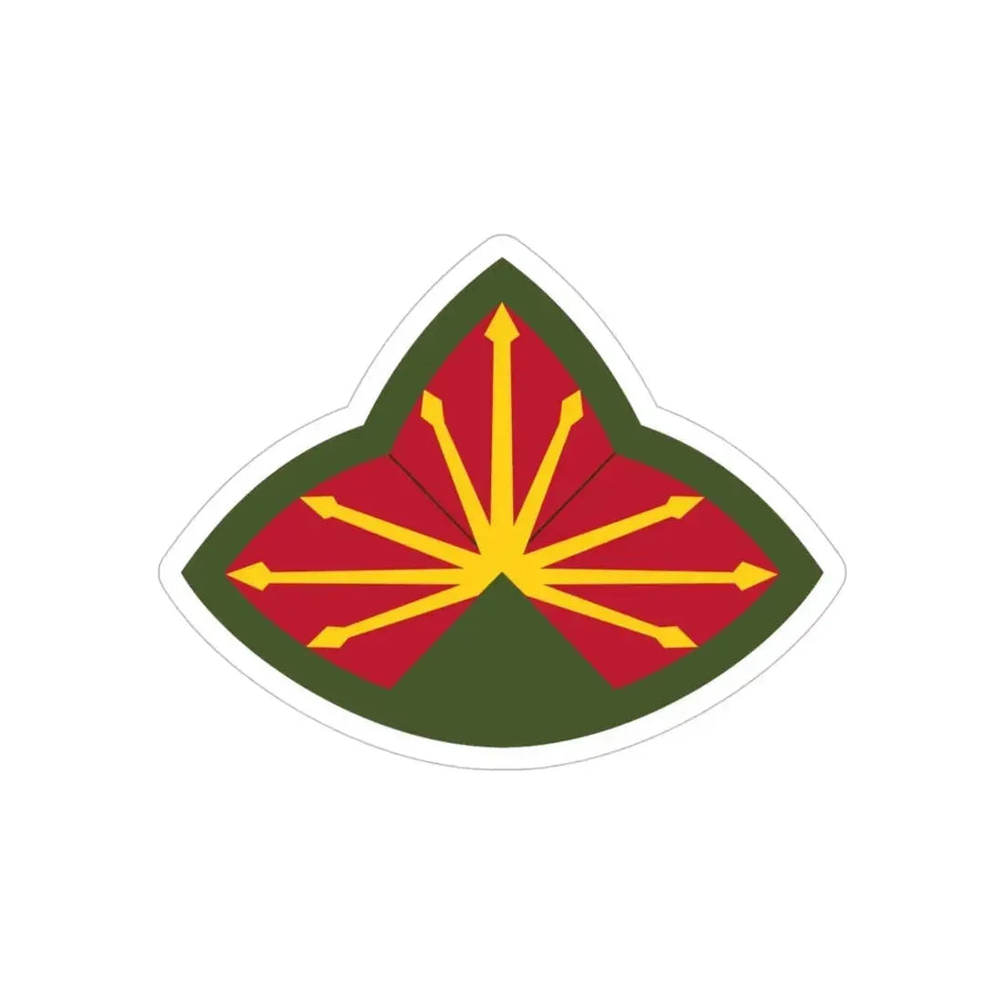 Antiaircraft Artillery Southern Defense Command (U.S. Army) REVERSE PRINT Transparent Die-Cut STICKER 4 Inch Die-Cut Transparent - The Sticker Space