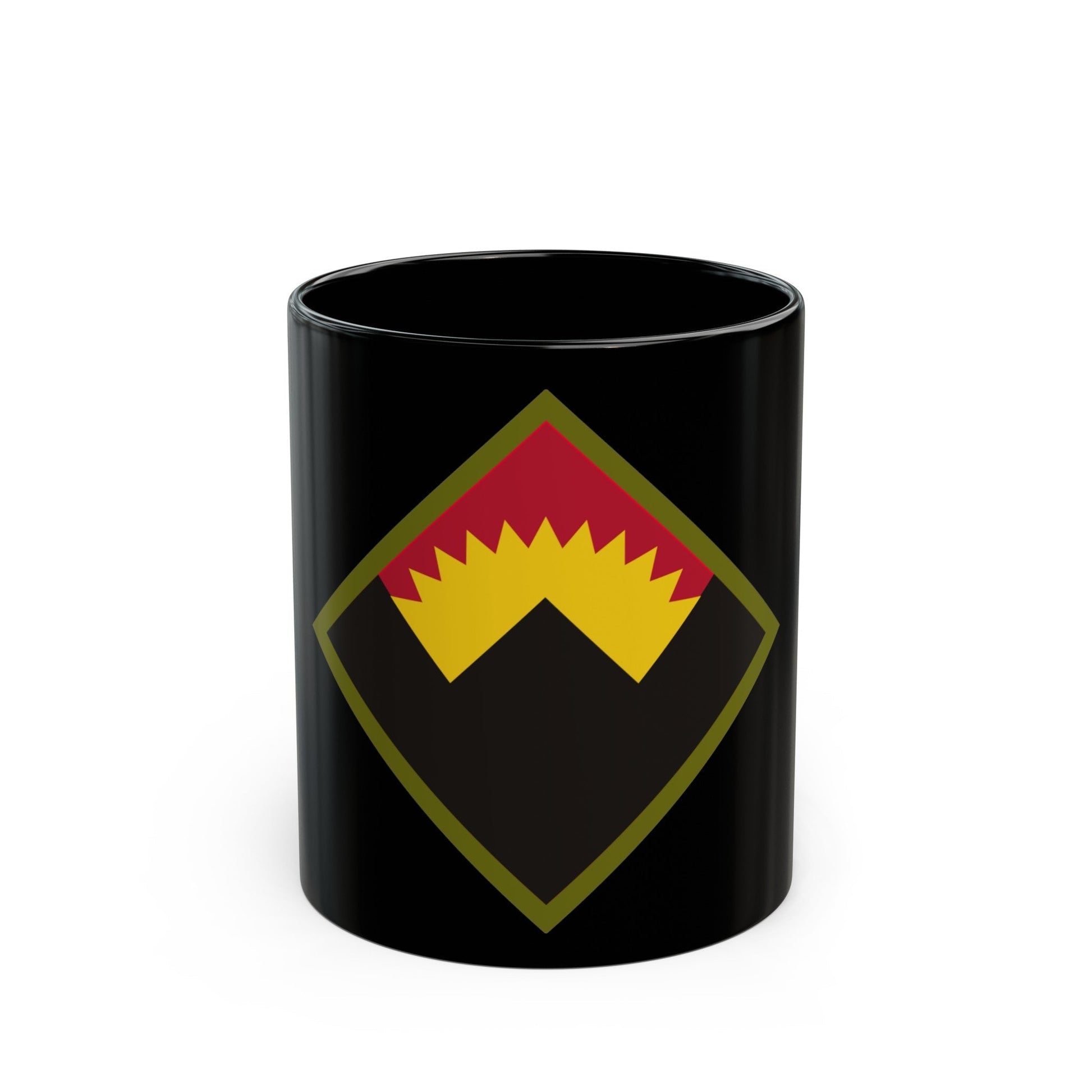 Antiaircraft Artillery Western Defense Command (U.S. Army) Black Coffee Mug-11oz-The Sticker Space