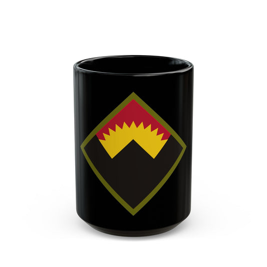 Antiaircraft Artillery Western Defense Command (U.S. Army) Black Coffee Mug-15oz-The Sticker Space