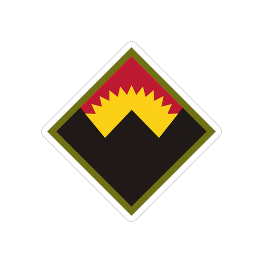 Antiaircraft Artillery Western Defense Command (U.S. Army) REVERSE PRINT Transparent STICKER-6" × 6"-The Sticker Space