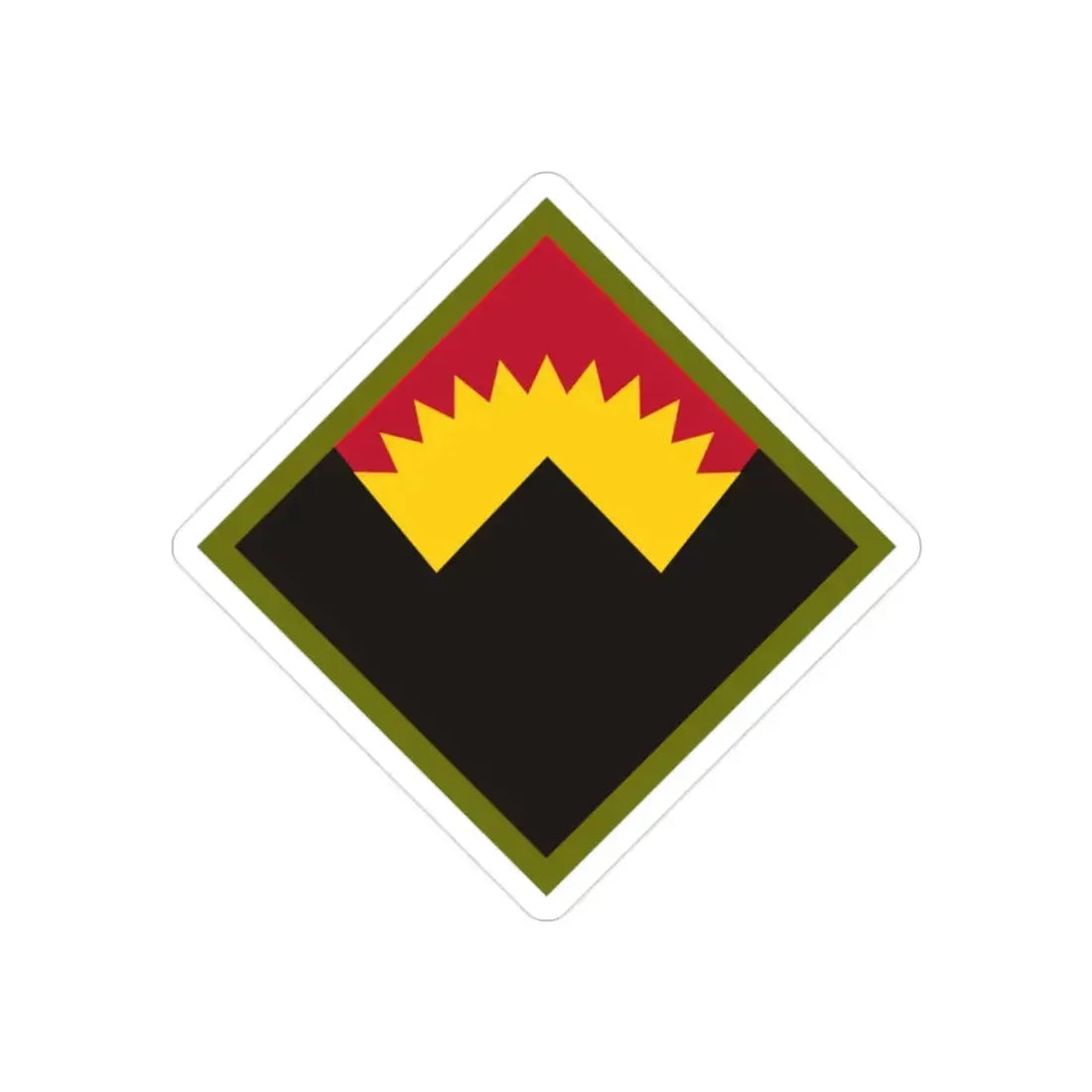 Antiaircraft Artillery Western Defense Command (U.S. Army) REVERSE PRINT Transparent Die-Cut STICKER 2 Inch Die-Cut Transparent - The Sticker Space
