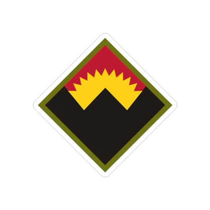 Antiaircraft Artillery Western Defense Command (U.S. Army) REVERSE PRINT Transparent Die-Cut STICKER 2 Inch Die-Cut Transparent - The Sticker Space