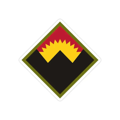 Antiaircraft Artillery Western Defense Command (U.S. Army) REVERSE PRINT Transparent Die-Cut STICKER 3 Inch Die-Cut Transparent - The Sticker Space