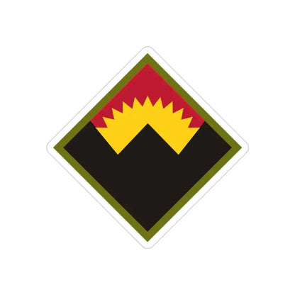 Antiaircraft Artillery Western Defense Command (U.S. Army) REVERSE PRINT Transparent Die-Cut STICKER 4 Inch Die-Cut Transparent - The Sticker Space