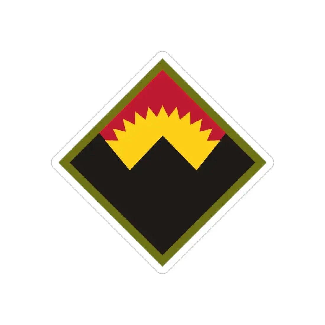Antiaircraft Artillery Western Defense Command (U.S. Army) REVERSE PRINT Transparent Die-Cut STICKER 6 Inch Die-Cut Transparent - The Sticker Space