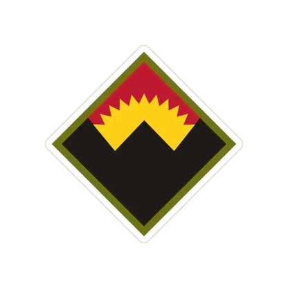 Antiaircraft Artillery Western Defense Command (U.S. Army) REVERSE PRINT Transparent Die-Cut STICKER 6 Inch Die-Cut Transparent - The Sticker Space
