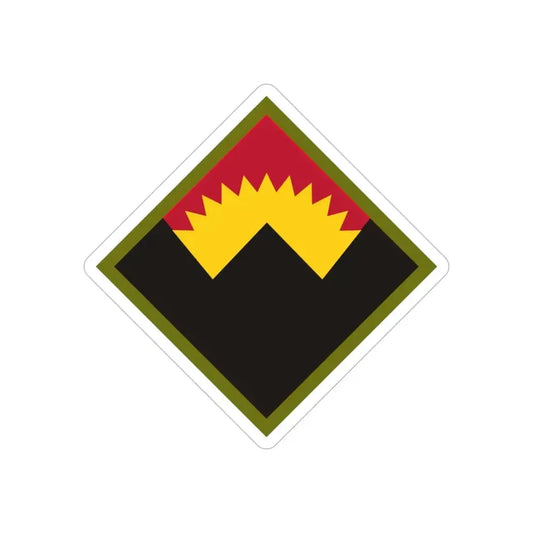 Antiaircraft Artillery Western Defense Command (U.S. Army) REVERSE PRINT Transparent Die-Cut STICKER 6 Inch Die-Cut Transparent - The Sticker Space