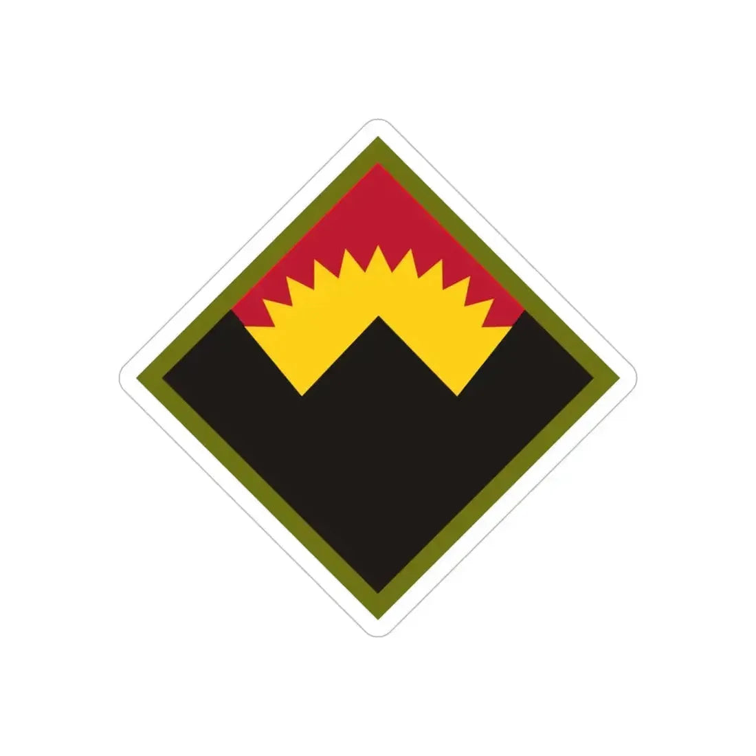 Antiaircraft Artillery Western Defense Command (U.S. Army) REVERSE PRINT Transparent Die-Cut STICKER - The Sticker Space