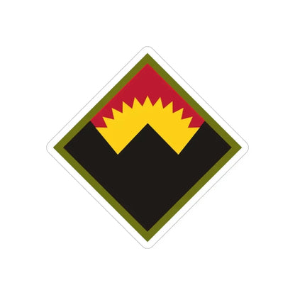 Antiaircraft Artillery Western Defense Command (U.S. Army) REVERSE PRINT Transparent Die-Cut STICKER - The Sticker Space