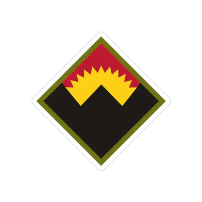 Antiaircraft Artillery Western Defense Command (U.S. Army) REVERSE PRINT Transparent Die-Cut STICKER - The Sticker Space