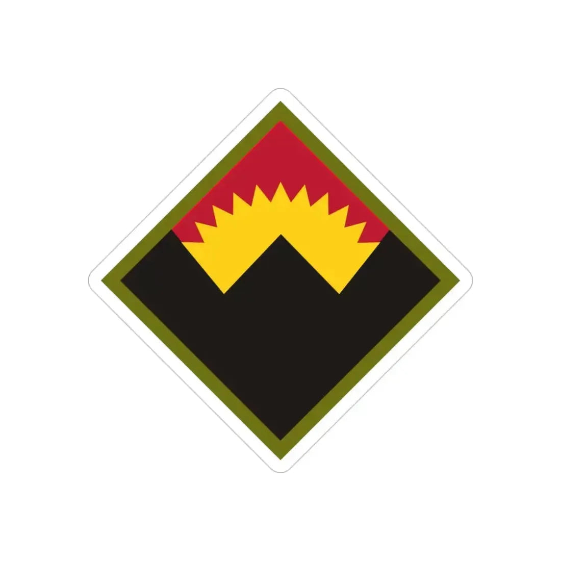 Antiaircraft Artillery Western Defense Command (U.S. Army) REVERSE PRINT Transparent Die-Cut STICKER - The Sticker Space