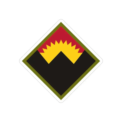 Antiaircraft Artillery Western Defense Command (U.S. Army) REVERSE PRINT Transparent Die-Cut STICKER - The Sticker Space