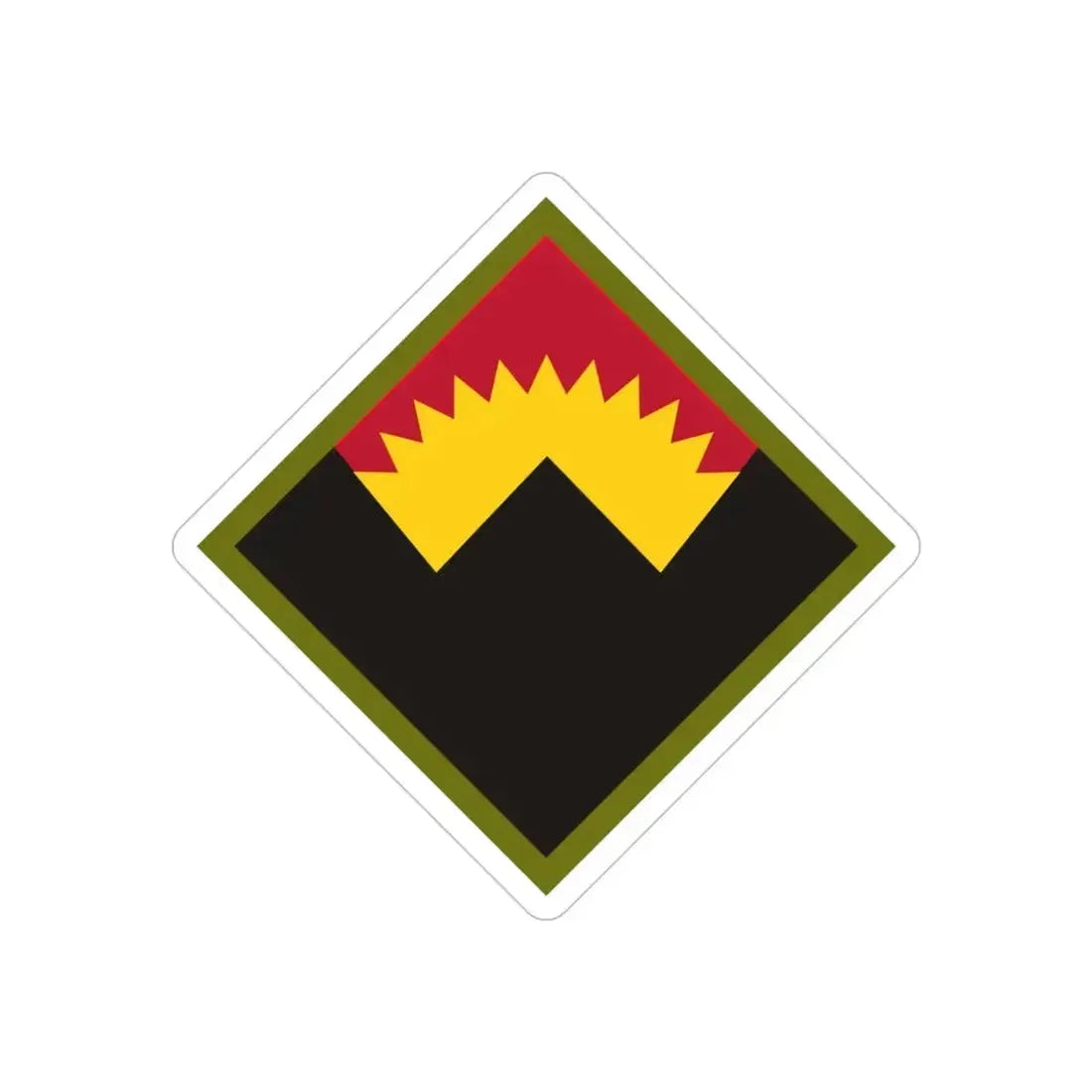 Antiaircraft Artillery Western Defense Command (U.S. Army) REVERSE PRINT Transparent Die-Cut STICKER - The Sticker Space