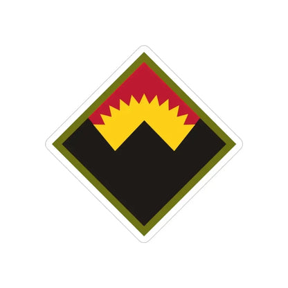 Antiaircraft Artillery Western Defense Command (U.S. Army) REVERSE PRINT Transparent Die-Cut STICKER - The Sticker Space