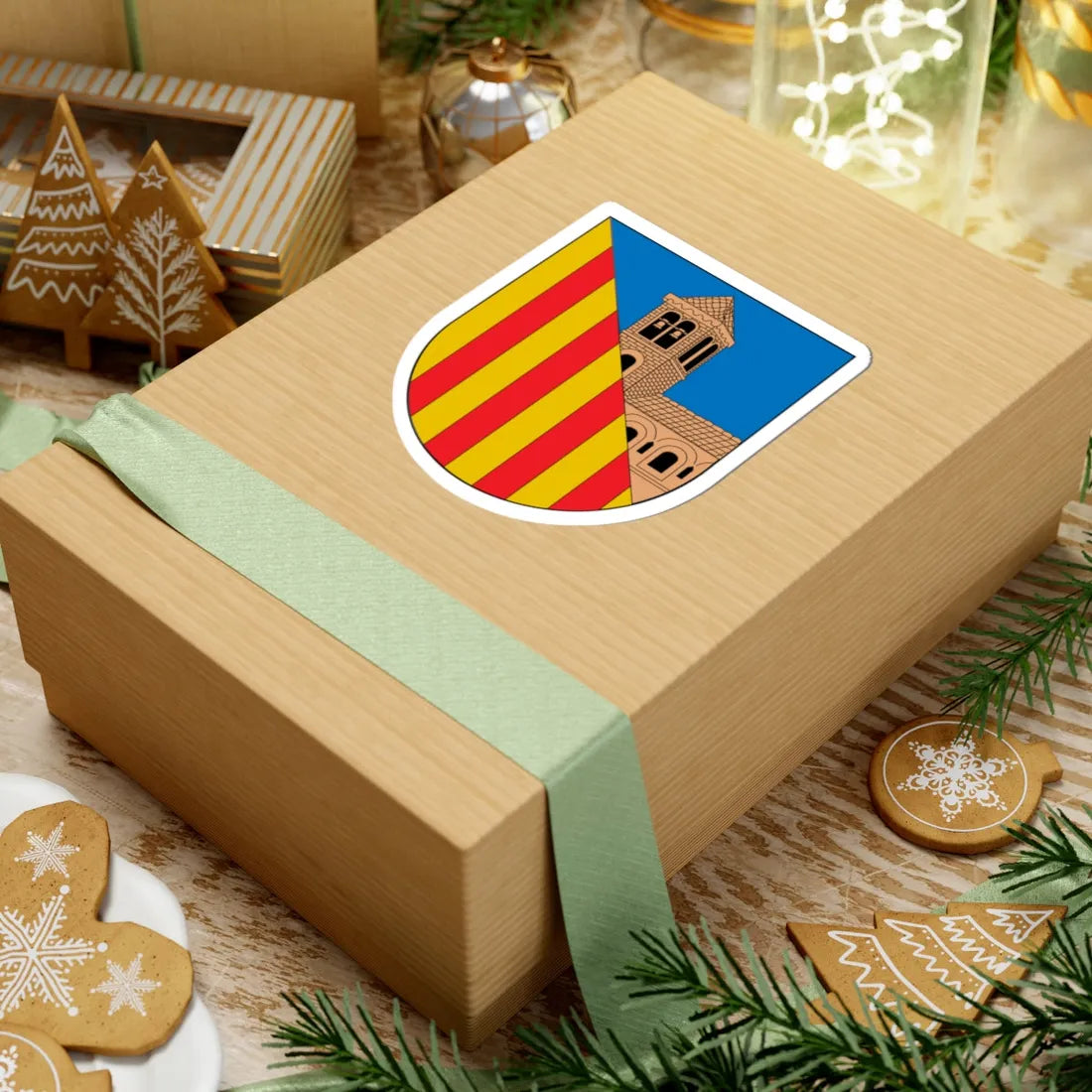 Antic escut municipal de Barruera (Spain) (Coat of Arms) STICKER Vinyl Kiss-Cut Decal - The Sticker Space
