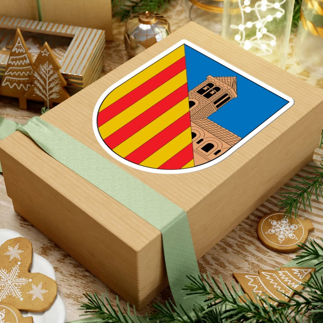 Antic escut municipal de Barruera (Spain) (Coat of Arms) STICKER Vinyl Kiss-Cut Decal - The Sticker Space