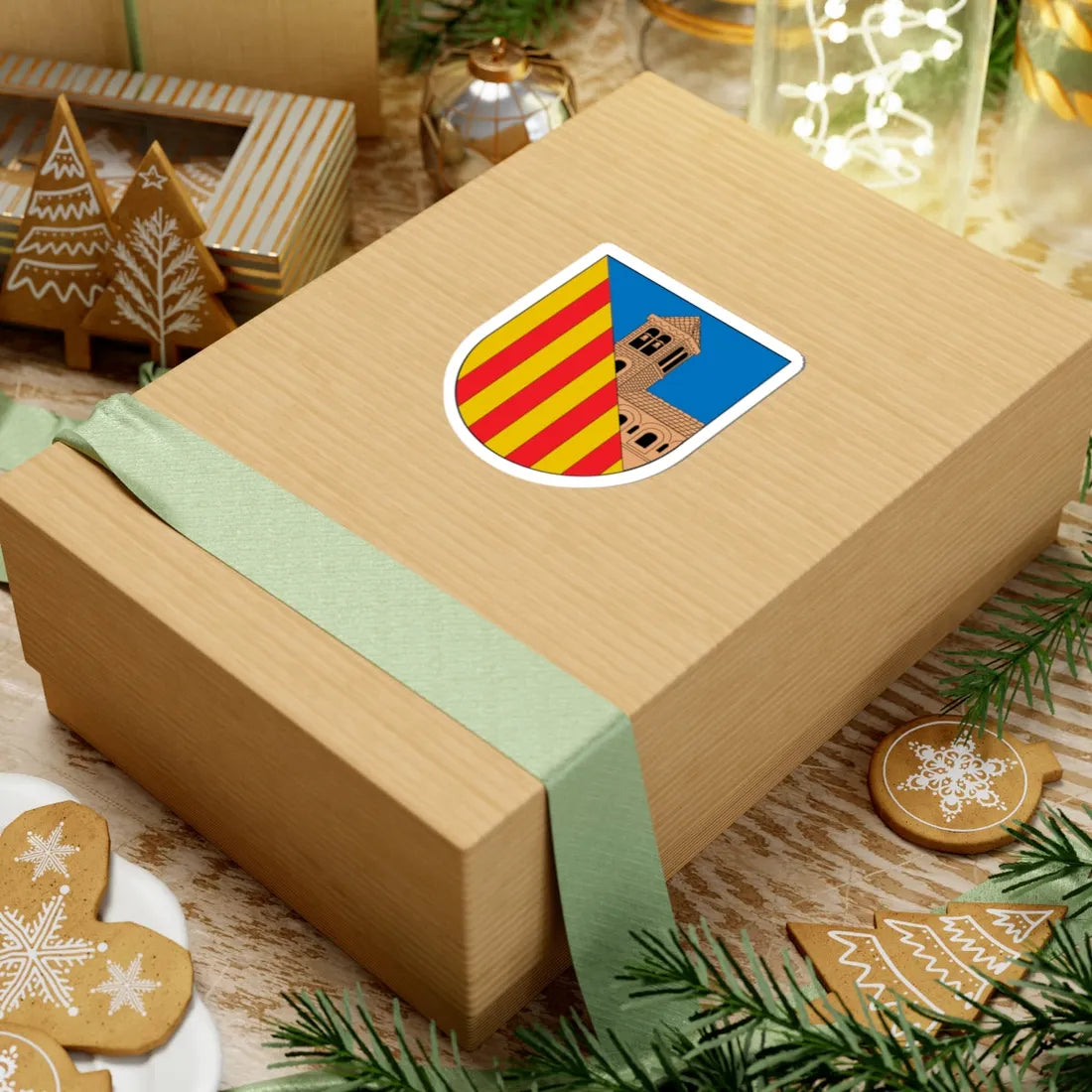 Antic escut municipal de Barruera (Spain) (Coat of Arms) STICKER Vinyl Kiss-Cut Decal - The Sticker Space