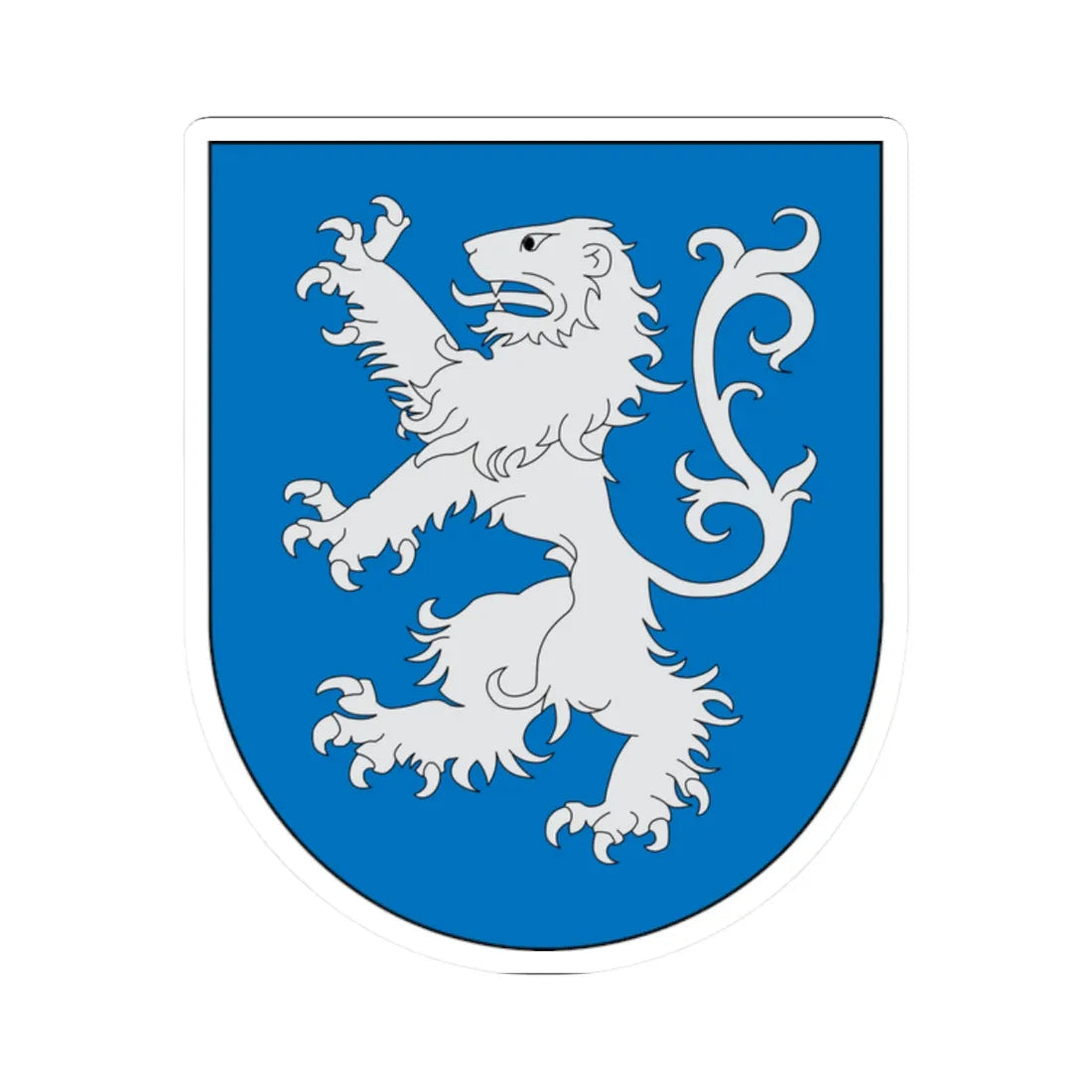 Antic escut municipal de Benés (Spain) (Coat of Arms) STICKER Vinyl Kiss-Cut Decal 2 Inch White - The Sticker Space