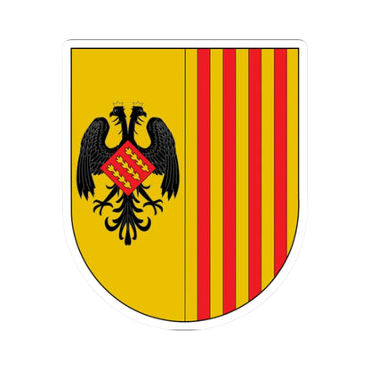 Antic escut municipal del Pont de Suert (Spain) (Coat of Arms) STICKER Vinyl Kiss-Cut Decal 2 Inch White - The Sticker Space