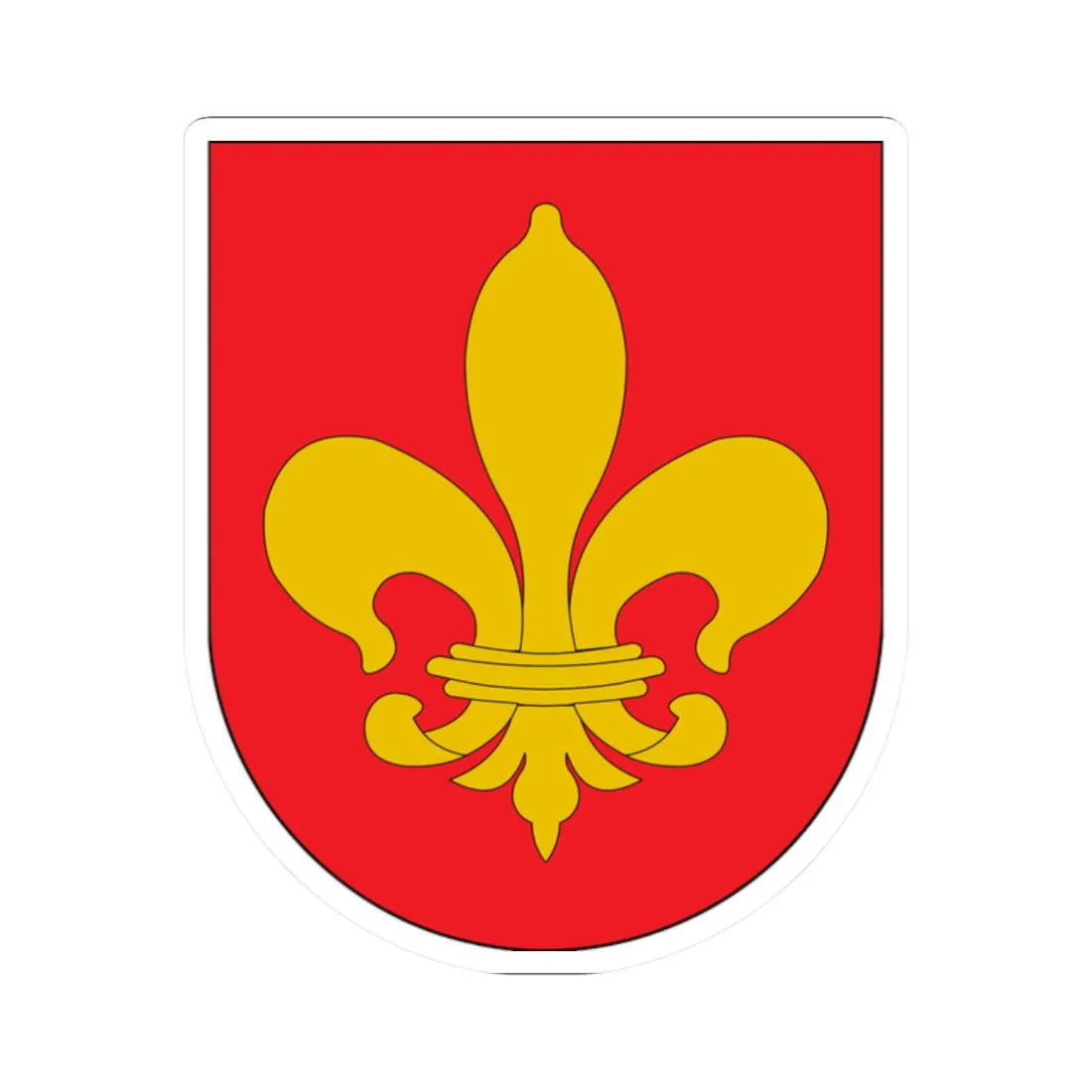 Antic escut municipal dEspluga de Serra (Spain) (Coat of Arms) STICKER Vinyl Kiss-Cut Decal 2 Inch White - The Sticker Space