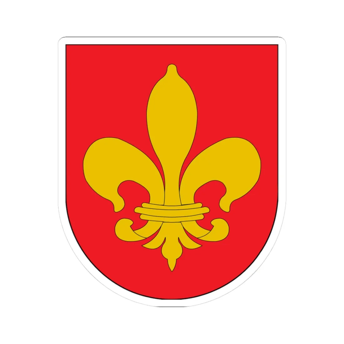 Antic escut municipal dEspluga de Serra (Spain) (Coat of Arms) STICKER Vinyl Kiss-Cut Decal 3 Inch White - The Sticker Space