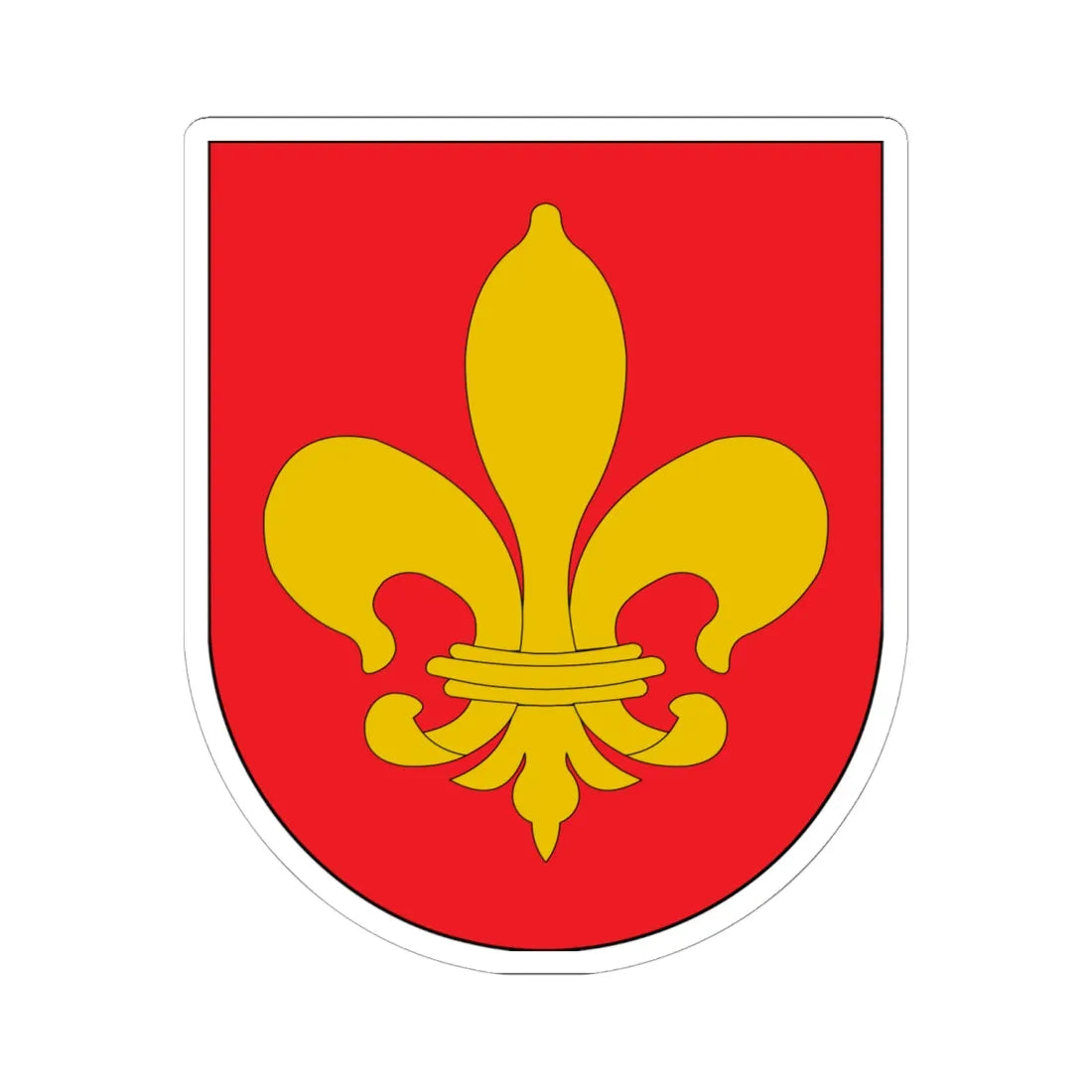 Antic escut municipal dEspluga de Serra (Spain) (Coat of Arms) STICKER Vinyl Kiss-Cut Decal 6 Inch White - The Sticker Space