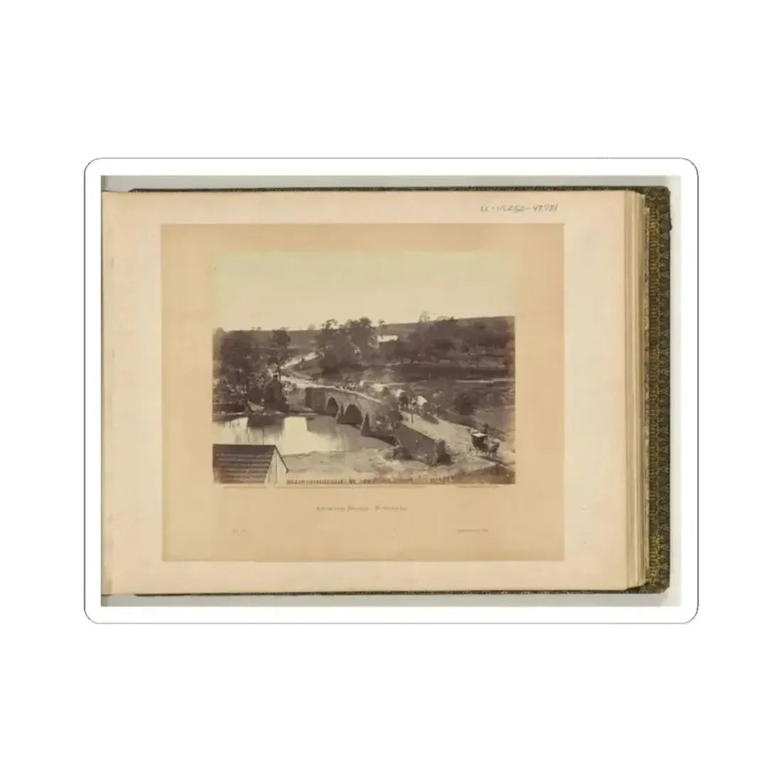 Antietam Bridge, Maryland (U.S. Civil War) STICKER Vinyl Kiss-Cut Decal 2 Inch White - The Sticker Space