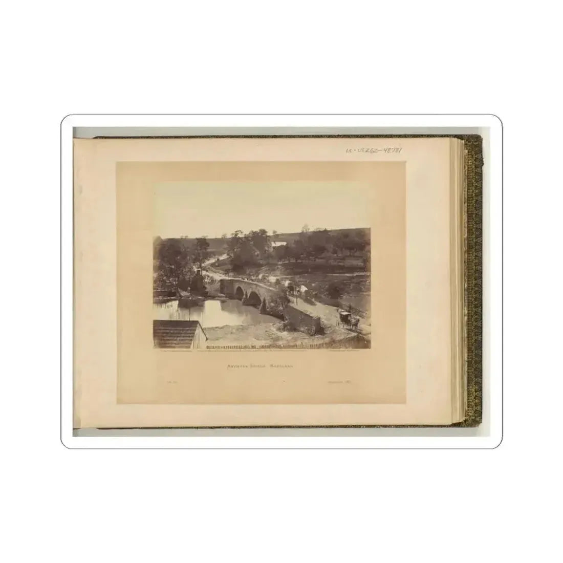 Antietam Bridge, Maryland (U.S. Civil War) STICKER Vinyl Kiss-Cut Decal 3 Inch White - The Sticker Space