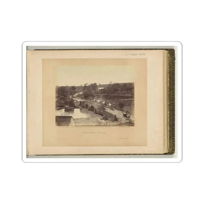 Antietam Bridge, Maryland (U.S. Civil War) STICKER Vinyl Kiss-Cut Decal 4 Inch White - The Sticker Space