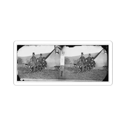 Antietam, Maryland. Allan Pinkerton and Visitors From Washington (U.S. Civil War) STICKER Vinyl Kiss-Cut Decal 2 Inch White - The Sticker Space