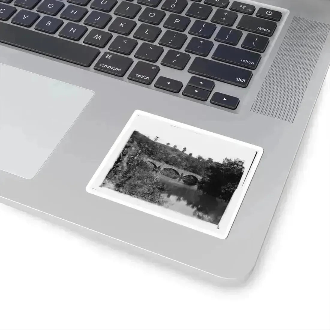 Antietam, Maryland. Antietam Bridge Looking Down Stream (U.S. Civil War) STICKER Vinyl Kiss-Cut Decal - The Sticker Space