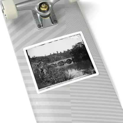 Antietam, Maryland. Antietam Bridge, Looking Down Stream (U.S. Civil War) STICKER Vinyl Kiss-Cut Decal - The Sticker Space