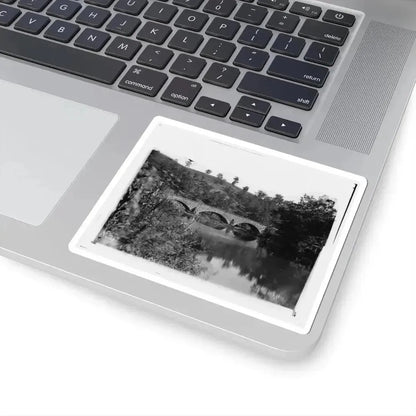 Antietam, Maryland. Antietam Bridge Looking Down Stream (U.S. Civil War) STICKER Vinyl Kiss-Cut Decal - The Sticker Space