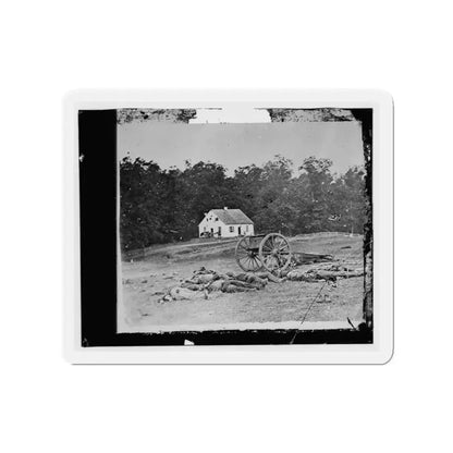 Antietam, Maryland. Bodies In Front Of The Dunker Church (U.S. Civil War) Refrigerator Magnet - The Sticker Space