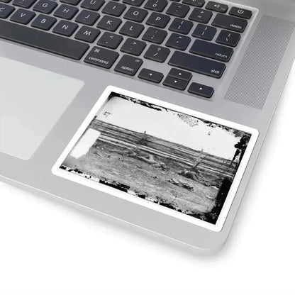 Antietam, Maryland. Bodies of Confederate Soldiers by Fence on Hagerstown Pike (U.S. Civil War) STICKER Vinyl Kiss-Cut Decal - The Sticker Space