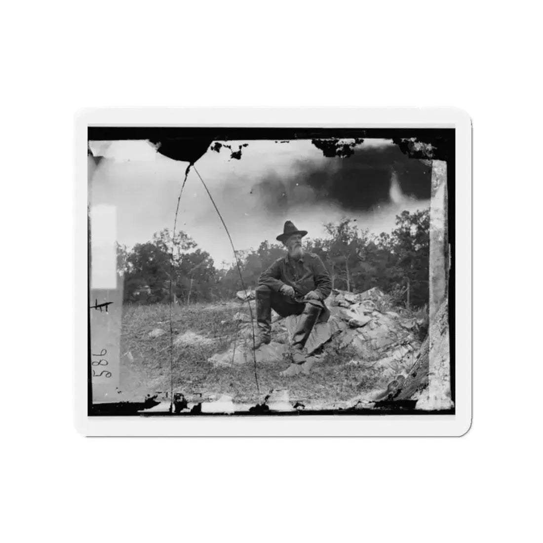 Antietam, Maryland. Col. Turner G. Morehead, 106th Pennsylvania Volunteers (U.S. Civil War) Refrigerator Magnet 2 Inch Die-Cut - The Sticker Space